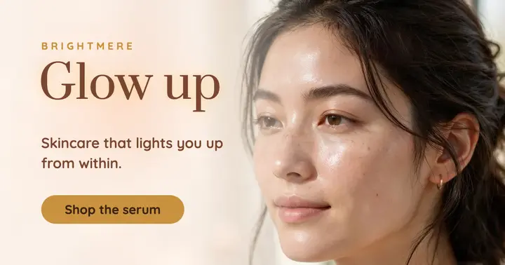 Glow up skincare post template