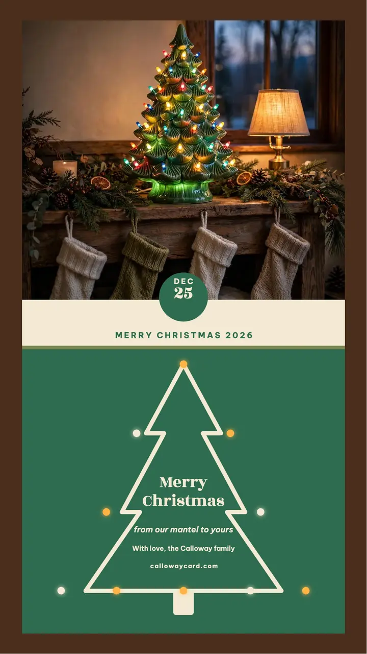 Calloway ceramic tree mantel story template