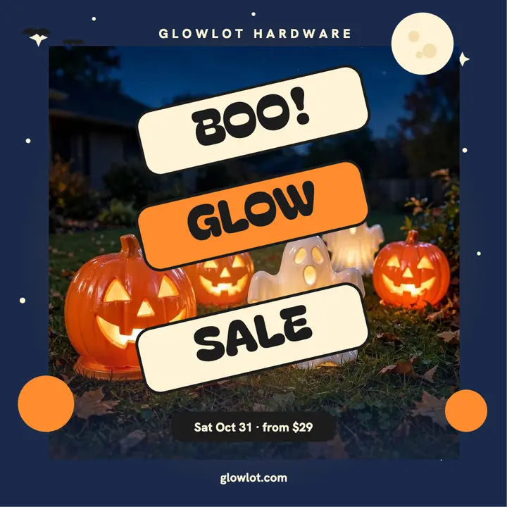 Glowlot blow-mold lawn sale post template