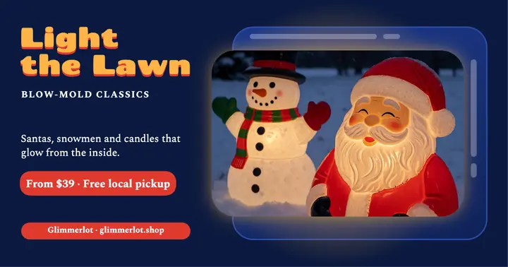 Light the Lawn blow-mold yard decor post template