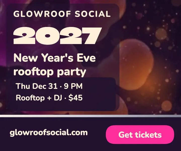 Glowroof Social New Year's Eve lava glow ad template