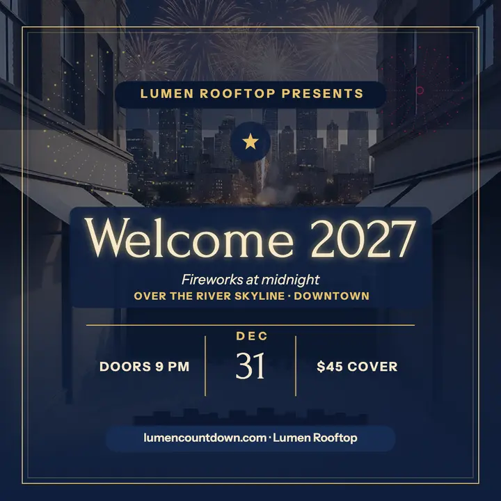 Lumen Rooftop New Year countdown post: new year countdown post template