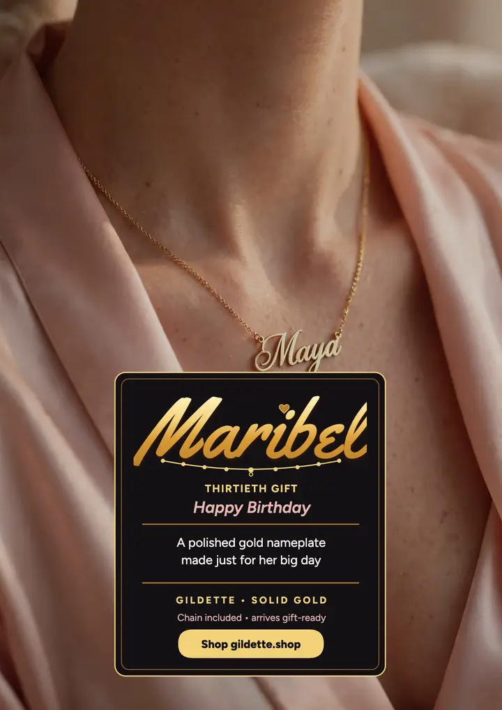 Gildette Maribel birthday plate flyer template