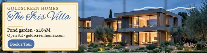 Goldscreen Iris Villa billboard template