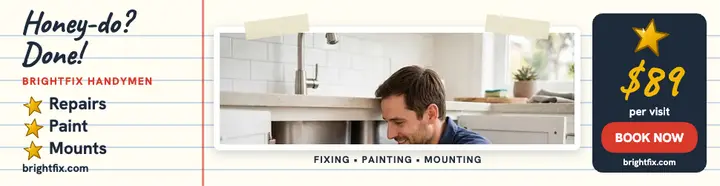 Brightfix handyman gold star billboard template