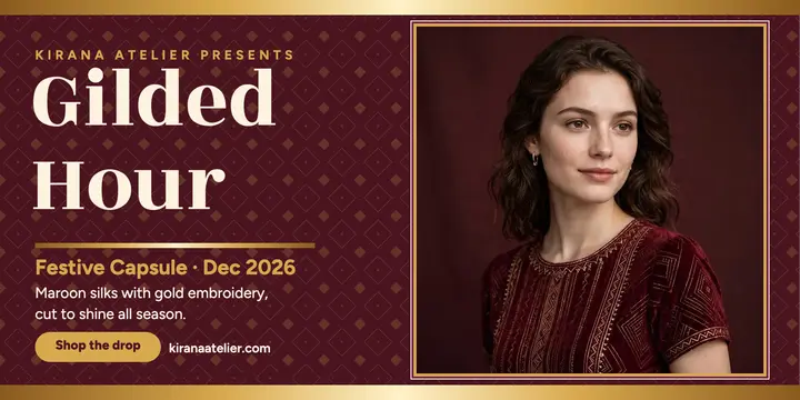 Gilded Hour festive capsule x-post template