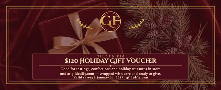 Gilded Fig holiday gift voucher template