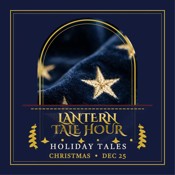Lantern Tale Hour holiday podcast cover template