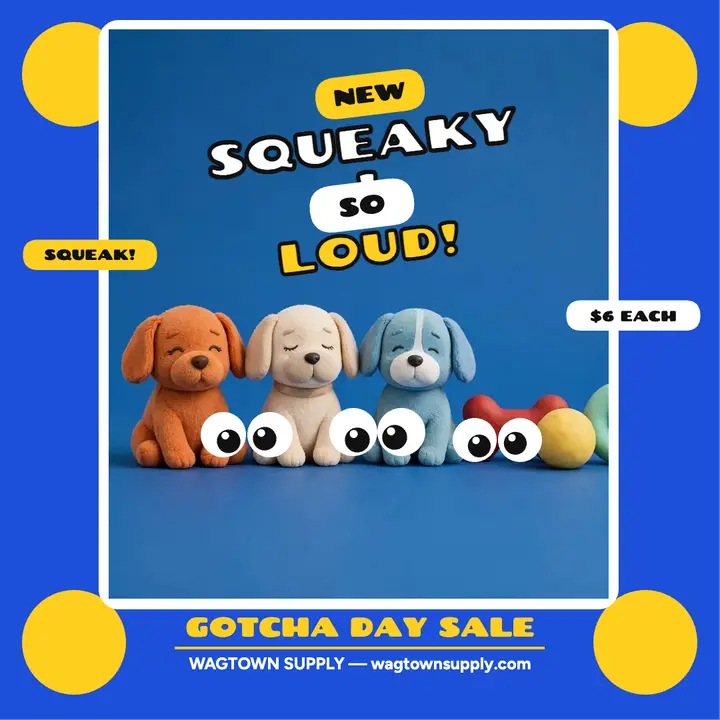 Wagtown googly squeaker toys post template