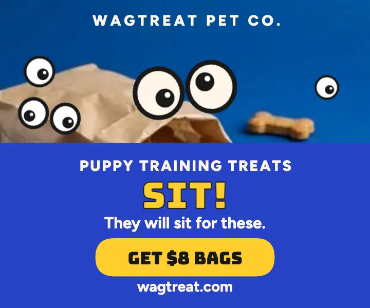 Wagtreat puppy treats googly eyes ad template