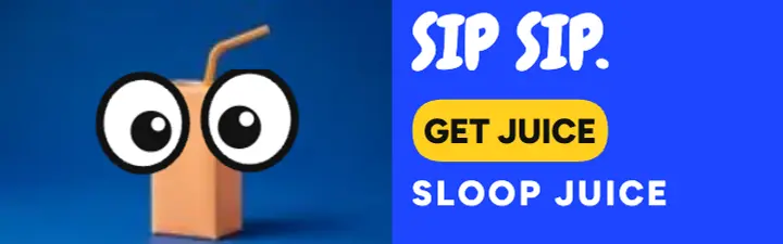 Sloop Juice googly eye mobile banner template