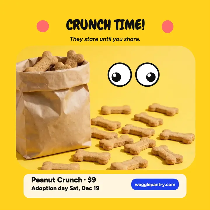 Waggle Pantry googly treats post template