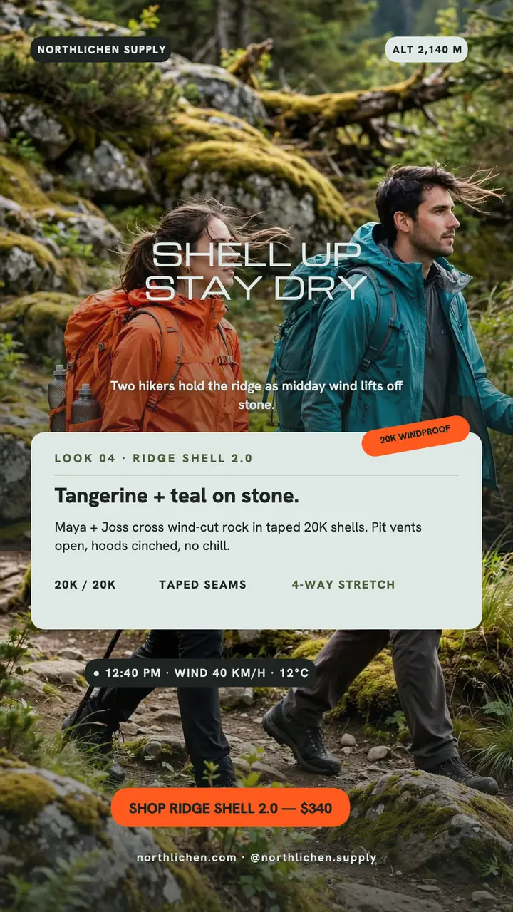 Northlichen ridge shell trail story template