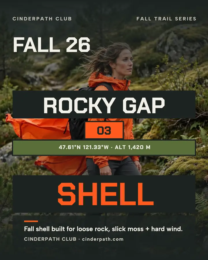 Cinderpath fall trail shell post template