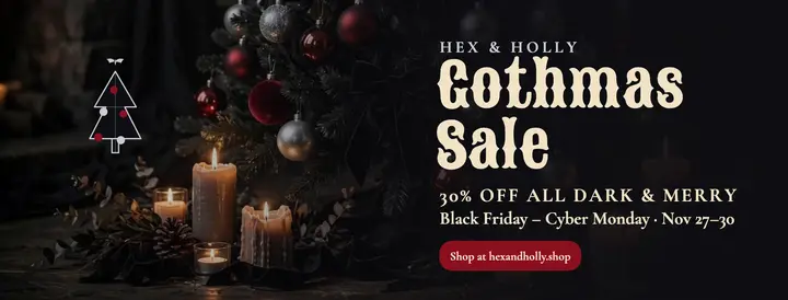 Hex and Holly Gothmas sale cover template