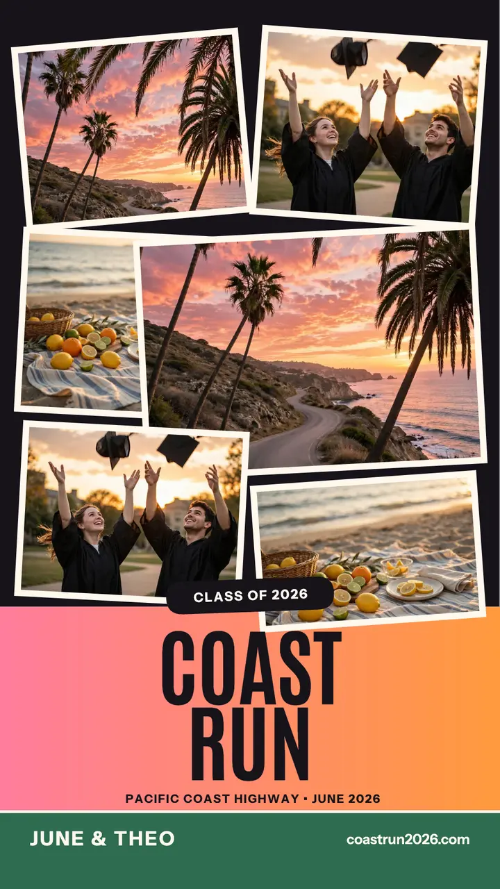 Class of 2026 Coast Run collage story template