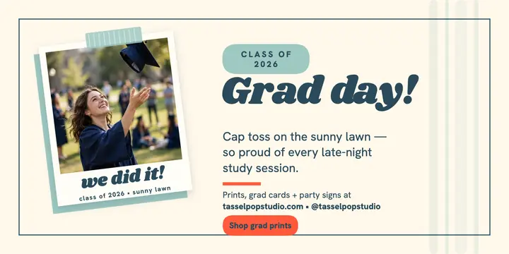 Grad day instant print X post template