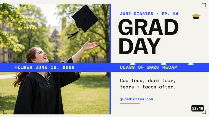 Grad Day vlog ink-trap thumbnail template