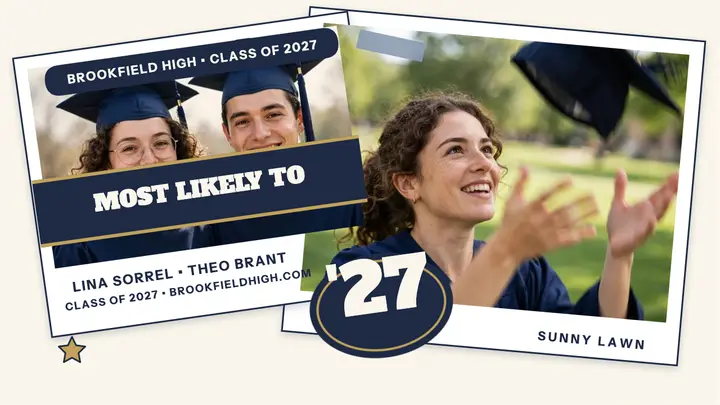 Brookfield High grad superlatives thumbnail template