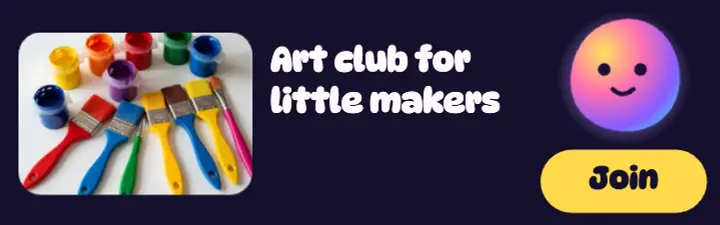 Doodlebug art club: kids art club mobile banner ad template