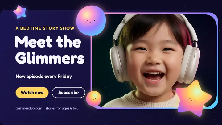 Meet the Glimmers kids story show thumbnail template