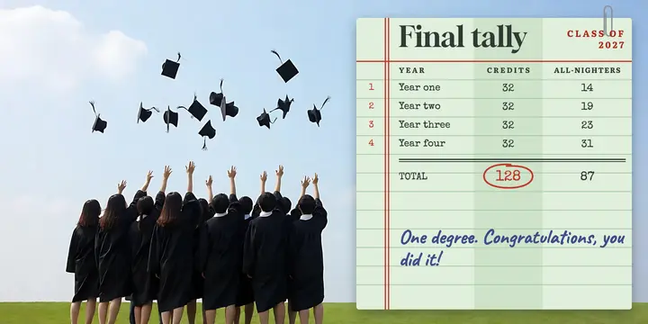Graduation final tally ledger post template