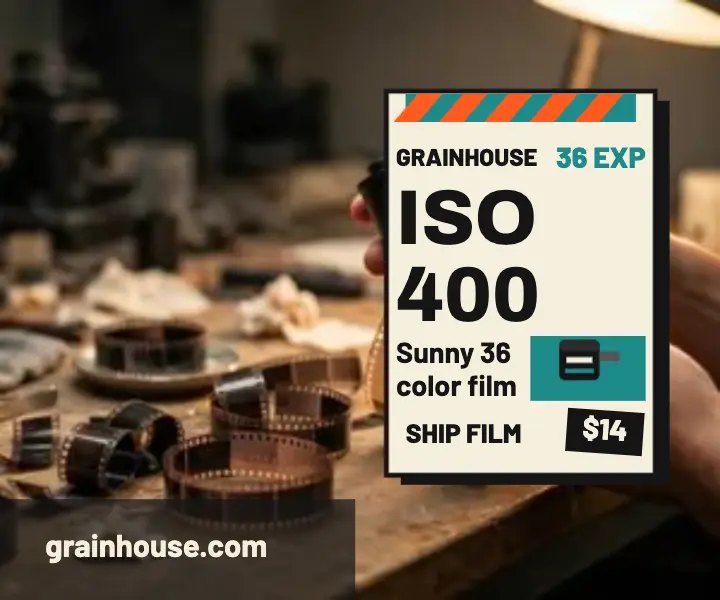 Grainhouse film lab medium ad template