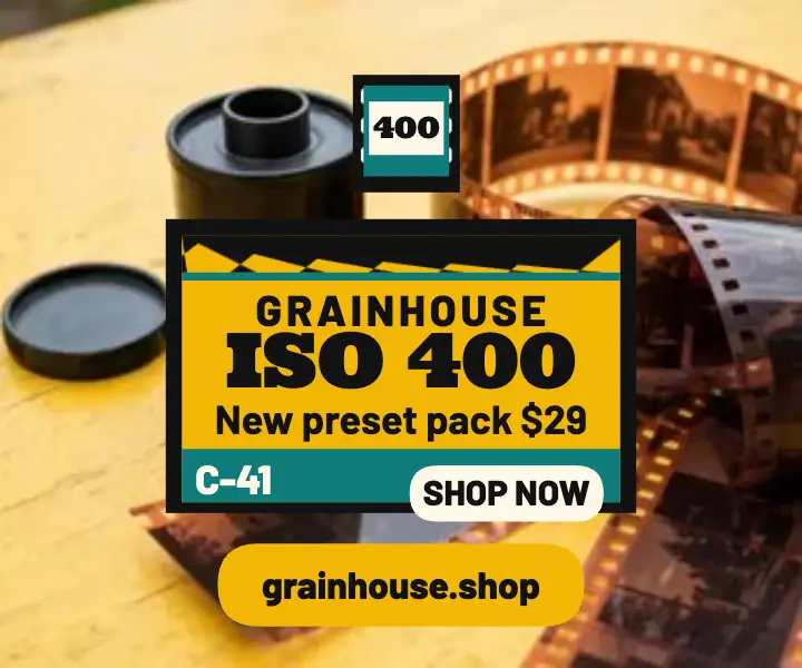 Grainhouse preset launch film carton ad template