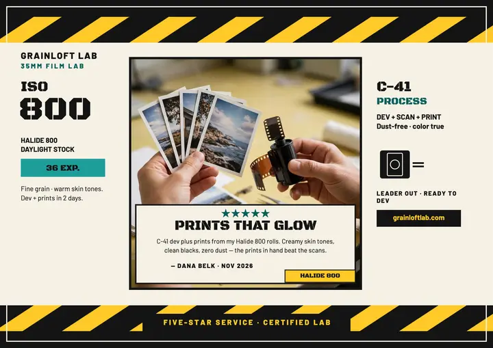 Grainloft Lab five-star review certificate template