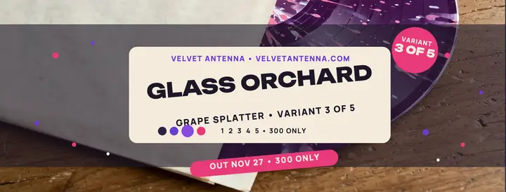 Velvet Antenna splatter vinyl drop cover template