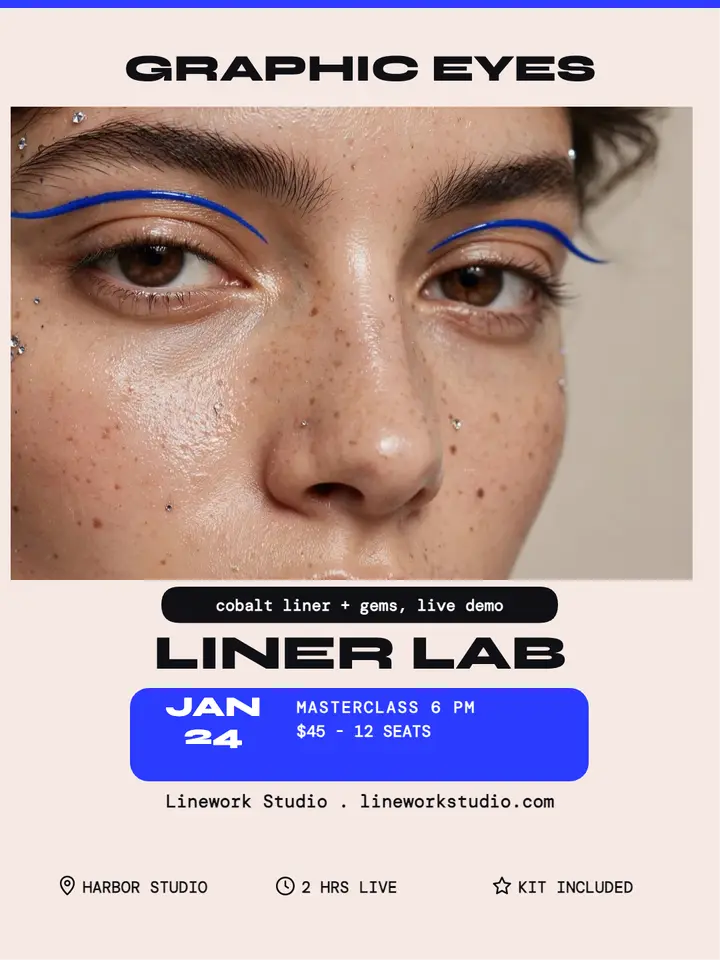 Linework Studio graphic liner masterclass portrait template