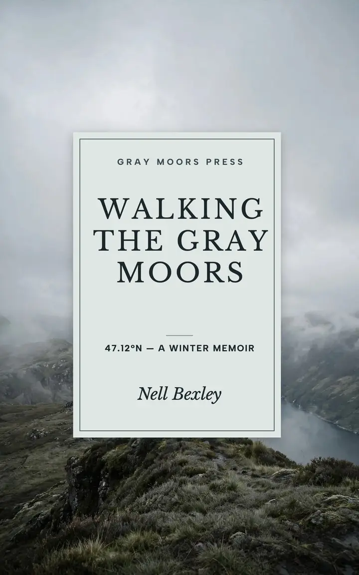 Walking the Gray Moors winter memoir cover template