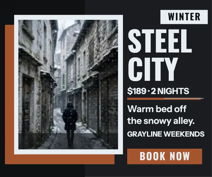 Grayline Weekends steel city break ad template