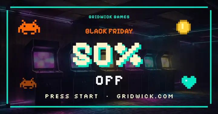Gridwick Games Black Friday pixel post template