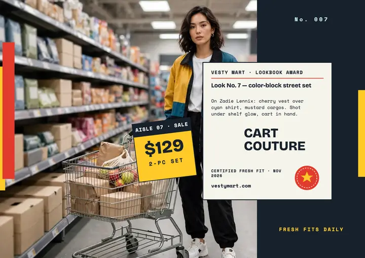 Vesty Mart Look No. 7 award certificate template