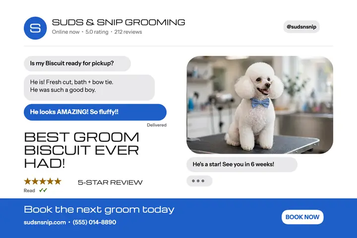 Suds and Snip groomer review thread template