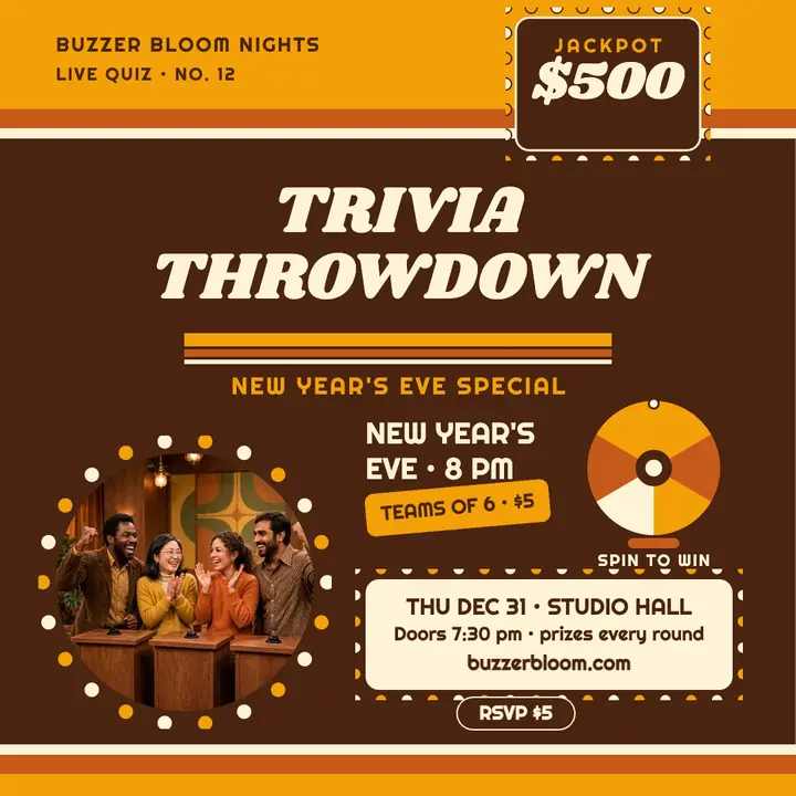 Buzzer Bloom trivia throwdown post: trivia night post template