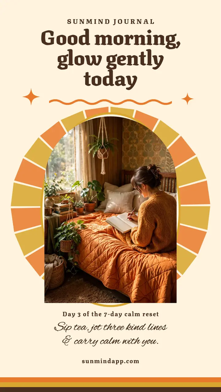 Sunmind groovy affirmation story template