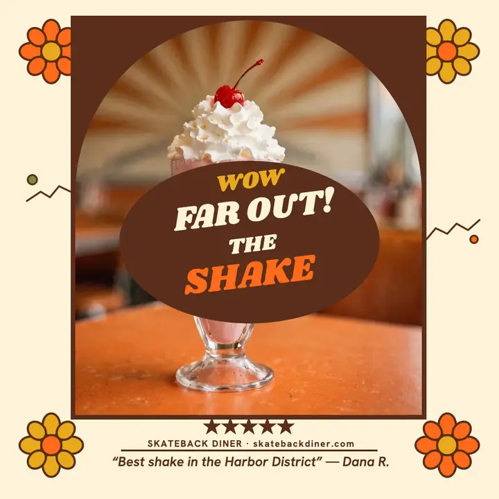 Skateback Diner groovy shake review template