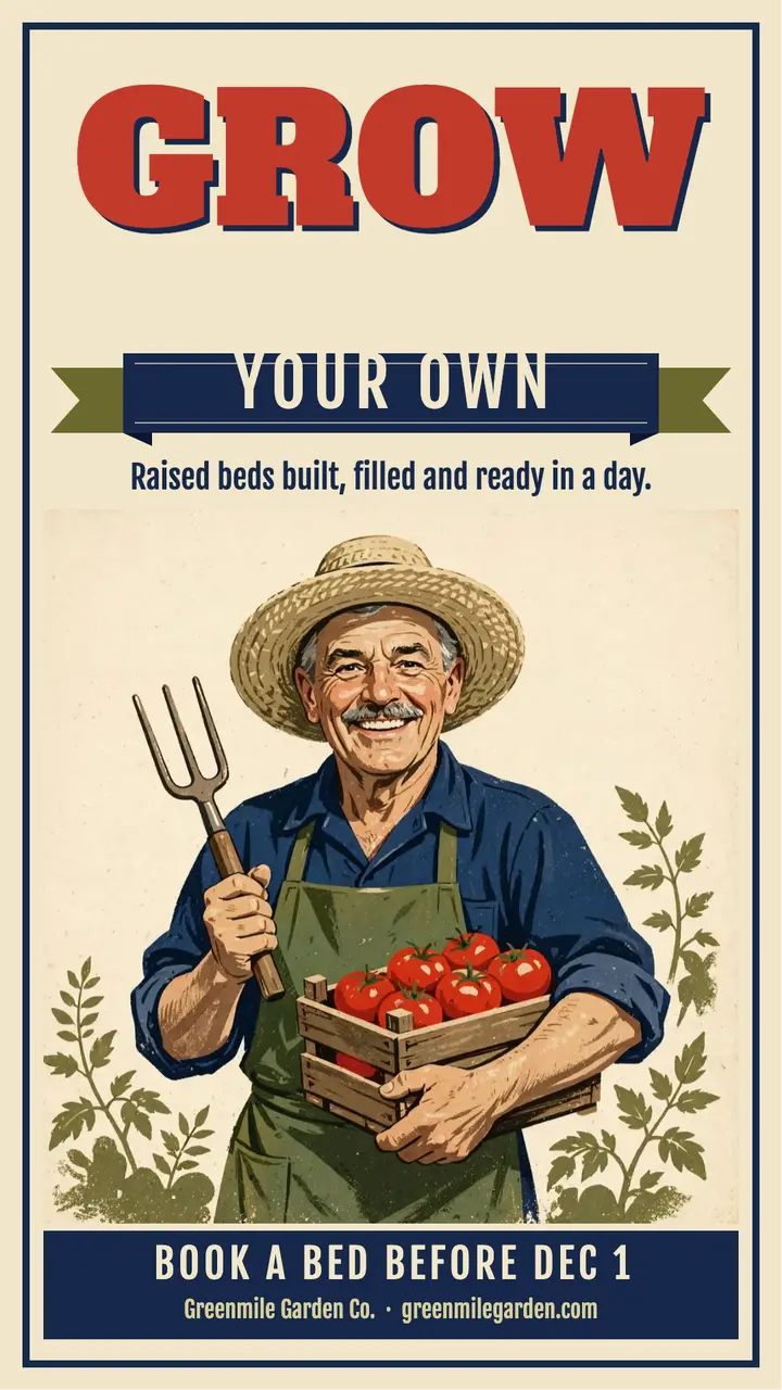 Grow your own raised beds story: raised garden beds story template