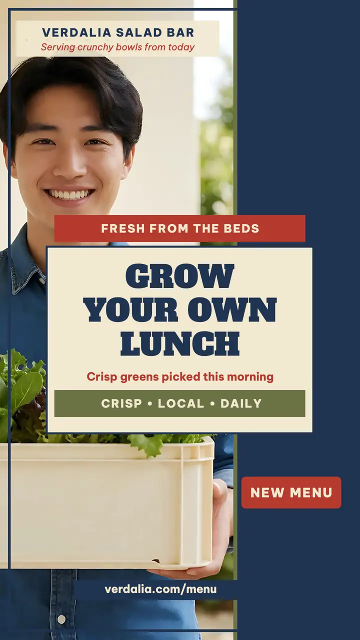 Verdalia grow your own lunch story template