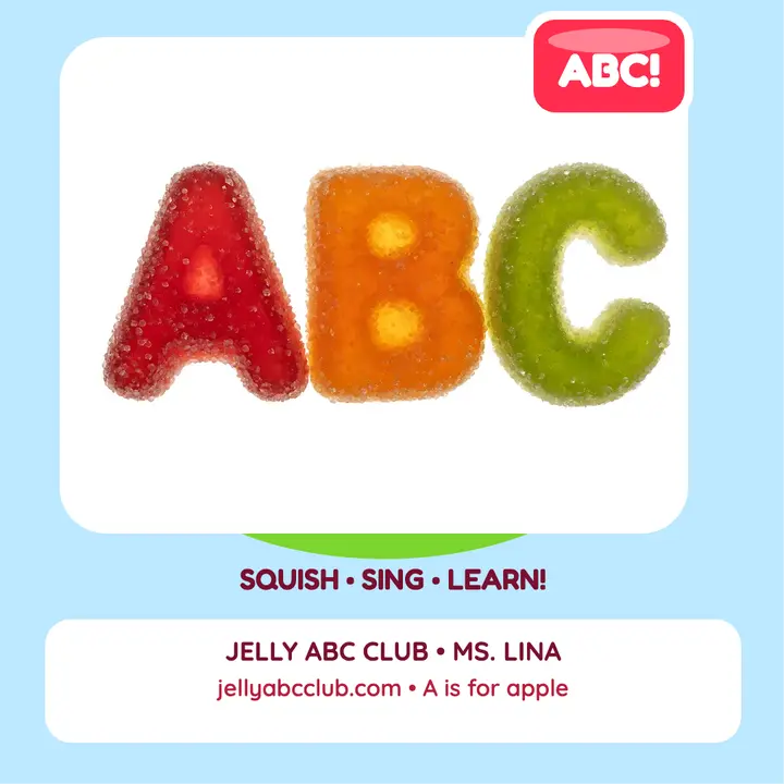 Jelly ABC Club gummy phonics post template