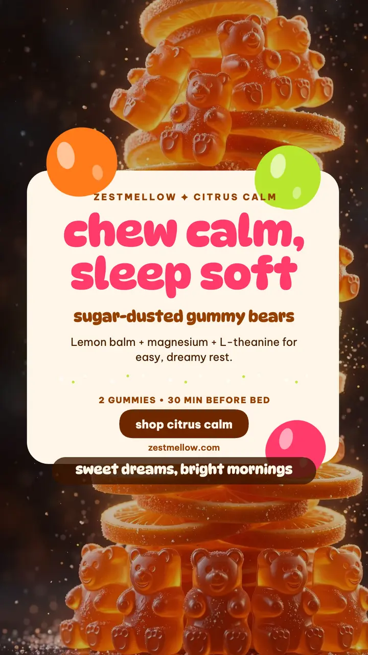 Zestmellow citrus calm gummies story template