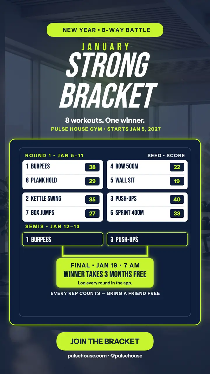 Pulse House Gym January bracket story template