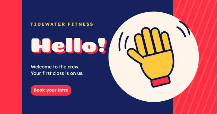 Gym new member welcome template