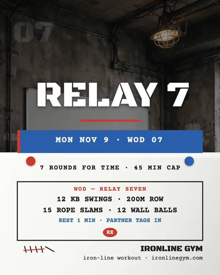 Ironline Gym daily workout board post template