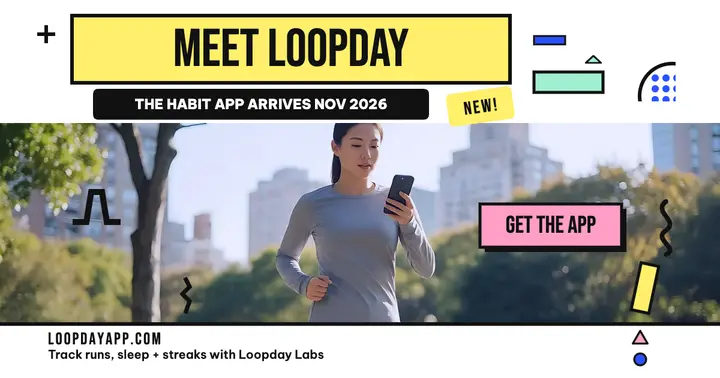 Loopday habit app launch memphis post: habit app launch post template