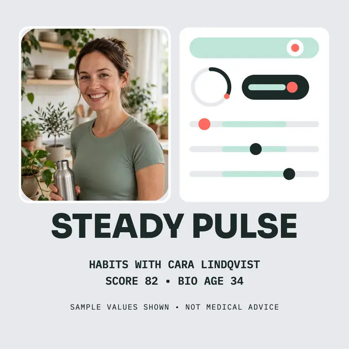 Steady Pulse habits podcast cover template