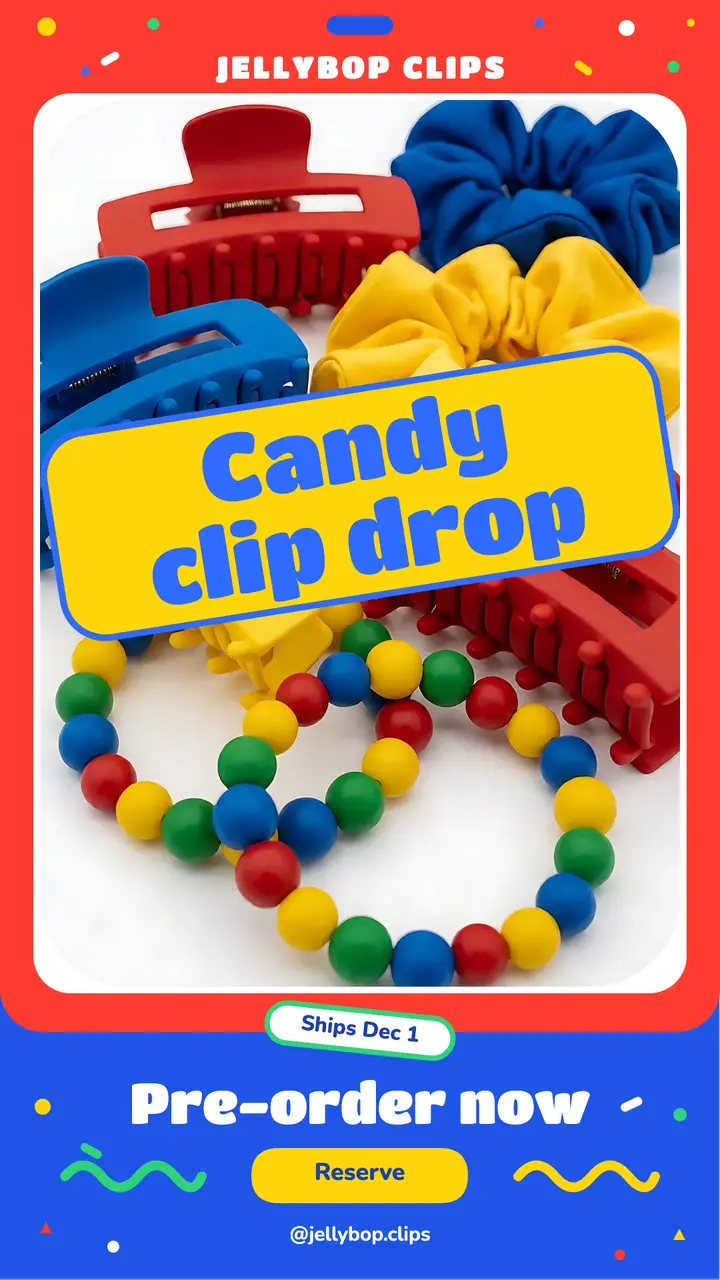 Candy clip drop pre-order story, kidcore candy template