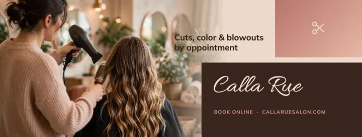 Hair salon cover template